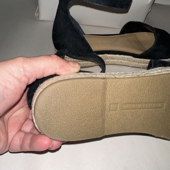 banana republic PEEP-TOE FLATFORM ESPADRILLE SANDAL  7.5 - Picture 4 of 7